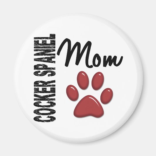 Cocker Spaniel Moeder 2 Magneet (Voorkant)