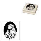Cocker Spaniel Moeder Hond En puppies Dieren Huisd Rubberstempel (Gestempeld)