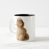 Cocker Spaniel-Mok Tweekleurige Koffiemok (Voorkant links)
