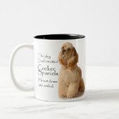 Cocker Spaniel-Mok Tweekleurige Koffiemok (Links)