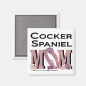 Cocker Spaniel MOM Magneet (Voorkant / Achterkant)