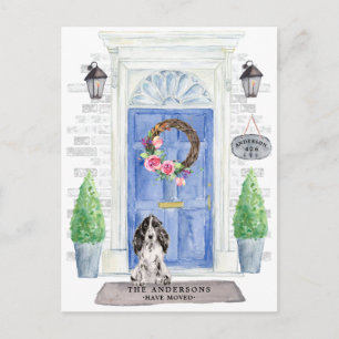 Cocker Spaniel Moving Announcement Briefkaart
