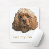 Cocker spaniel muismat (Met muis)
