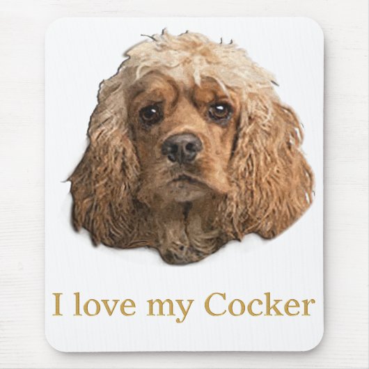 Cocker spaniel muismat (Voorkant)