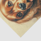  Cocker Spaniel Olieverfschilderij Tissuepapier (Detail)