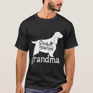 Cocker Spaniel Oma Gifts Schattige Oma Hondenliefd T-shirt
