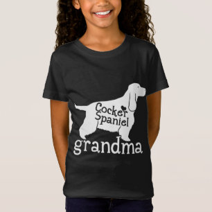 Cocker Spaniel Oma Gifts Schattige Oma Hondenliefd T-shirt