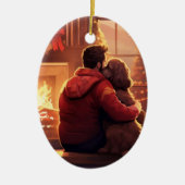 Cocker Spaniel Ornement de Noël, Animal de Compagn (Devant)