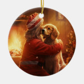 Cocker Spaniel Ornement de Noël, Animal de Compagn (Devant)