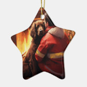 Cocker Spaniel Ornement de Noël, Animal de Compagn (Gauche)