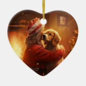 Cocker Spaniel Ornement de Noël, Animal de Compagn (Devant)