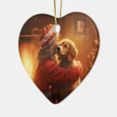 Cocker Spaniel Ornement de Noël, Animal de Compagn (Gauche)