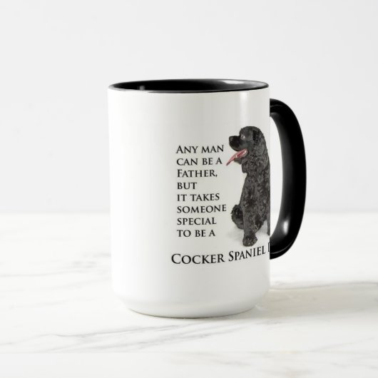 Cocker Spaniel Pap Mok (Voorkant rechts)