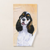Cocker Spaniel (Parti) Peinture - Art Chien origin (Serviette à main)