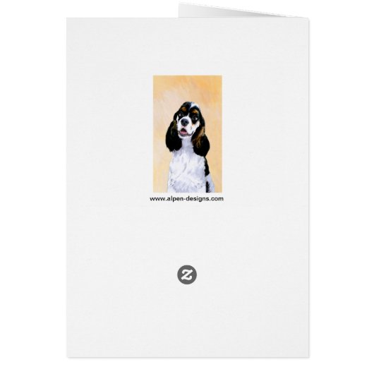 Cocker Spaniel (Parti) Peinture - Art Chien origin (Dos)