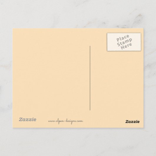 Cocker Spaniel (Parti) Schilderen - Oorspronkelijk Briefkaart (Achterkant)