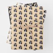 Cocker Spaniel (Parti) Schilderen - Oorspronkelijk Inpakpapier Vel (In situ)