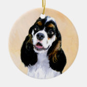 Cocker Spaniel (Parti) Schilderen - Oorspronkelijk Keramisch Ornament (Voorkant)