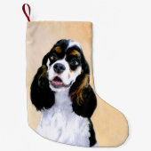 Cocker Spaniel (Parti) Schilderen - Oorspronkelijk Kleine Kerstsok (Voorkant)