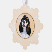 Cocker Spaniel (Parti) Schilderen - Oorspronkelijk Ornament Kaart (Links)
