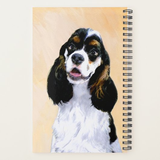Cocker Spaniel (Parti) Schilderen - Oorspronkelijk Planner (Achterkant)