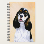 Cocker Spaniel (Parti) Schilderen - Oorspronkelijk Planner (Voorkant)