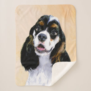 Cocker Spaniel (Parti) Schilderen - Oorspronkelijk Sherpa Deken