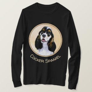 Cocker Spaniel (Parti) Schilderen - Oorspronkelijk T-shirt