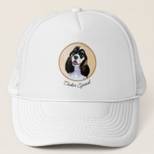 Cocker Spaniel (Parti) Schilderen - Oorspronkelijk Trucker Pet