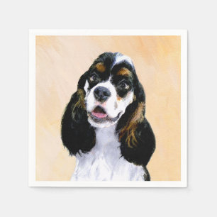 Cocker Spaniel (Parti) Schilderen - Originele Dog Servetten