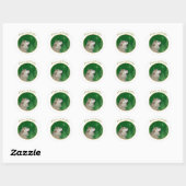 Cocker Spaniel Peace Ronde Sticker (Vel)