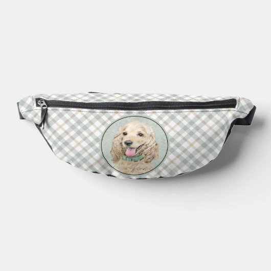 Cocker Spaniel Peinture Buff Gold Original Chien A (Poser)