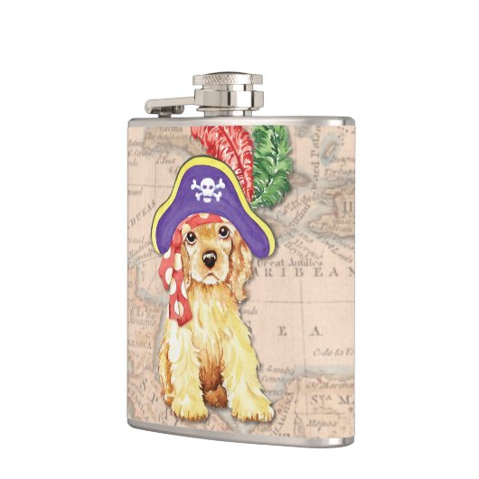 Cocker Spaniel Pirate Heupfles (Links)