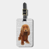 Cocker Spaniel Plain Bagagelabel (Voorkant verticaal)