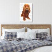 Cocker Spaniel Plain Canvas Afdruk (Insitu (Slaapkamer))