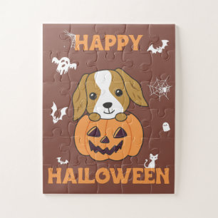 Cocker Spaniel Pompoen Schattigee Honden Happy Hal Legpuzzel