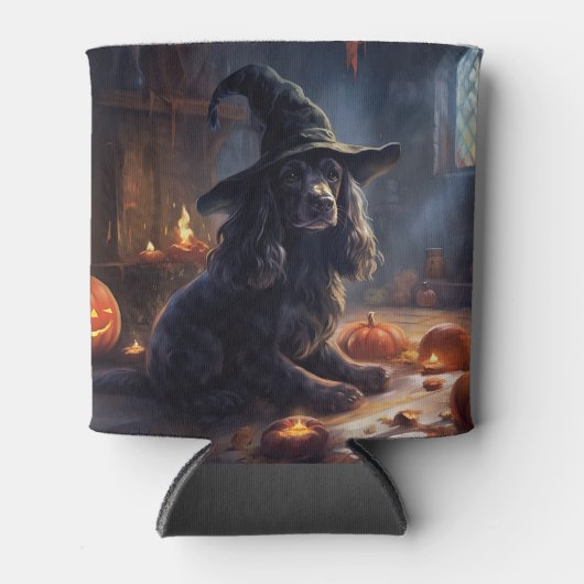 Cocker Spaniel Pompoenen Halloween Scary Blikjeskoeler (Voorkant)