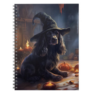 Cocker Spaniel Pompoenen Halloween Scary Notitieboek