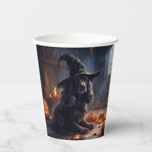 Cocker Spaniel Pompoenen Halloween Scary Papieren Bekers