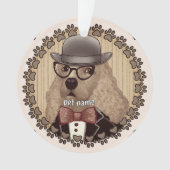 Cocker Spaniel portant des lunettes (devant)