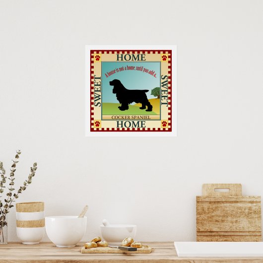 Cocker Spaniel Poster (Keuken)