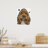 Cocker spaniel poster (Keuken)