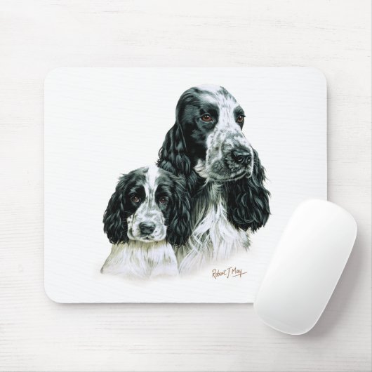 Cocker Spaniel & Pup Muismat (Met muis)
