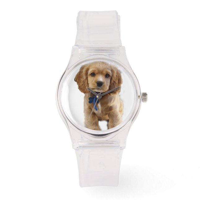 Cocker spaniel puppy horloge (Voorkant)