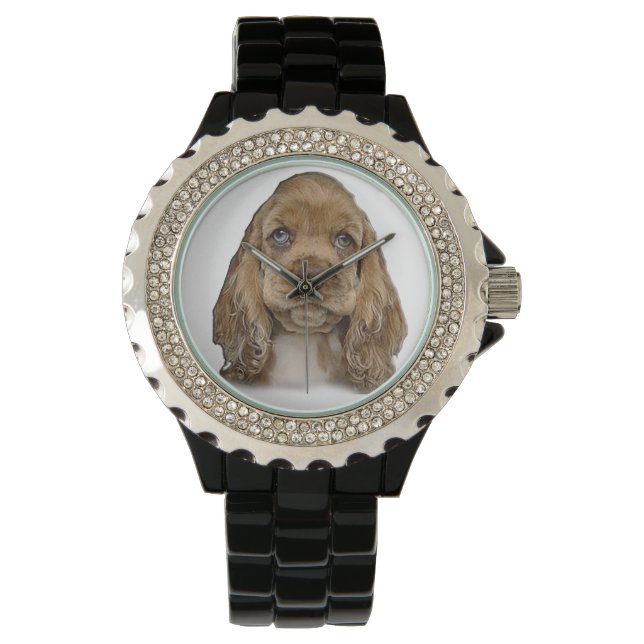 Cocker spaniel puppy horloges (Voorkant)