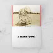 Cocker Spaniel Puppy Kaart (Binnen)