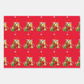 Cocker Spaniel Puppy Kerstmis Inpakpapier Vel (Voorkant 2)