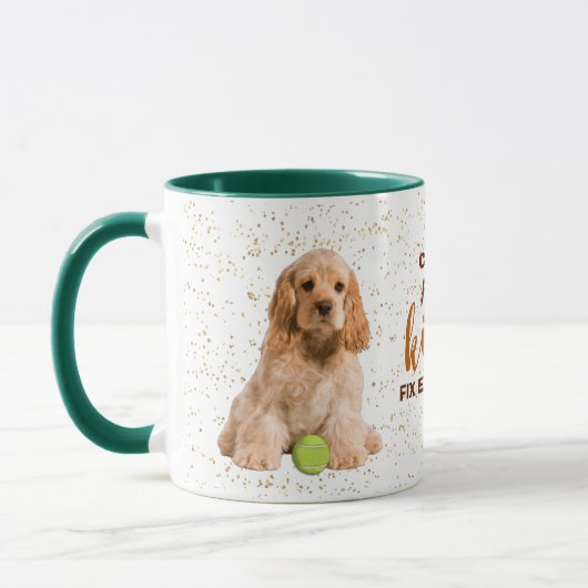 Cocker Spaniel Puppy Kisses Fix Alles Mok (Links)