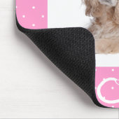 Cocker Spaniel Puppy Love Pink Polka Dot Mousepad Muismat (Hoek)