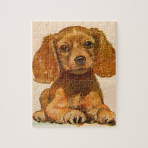 cocker spaniel puppy uit de jaren 1940 - The Cutes Legpuzzel